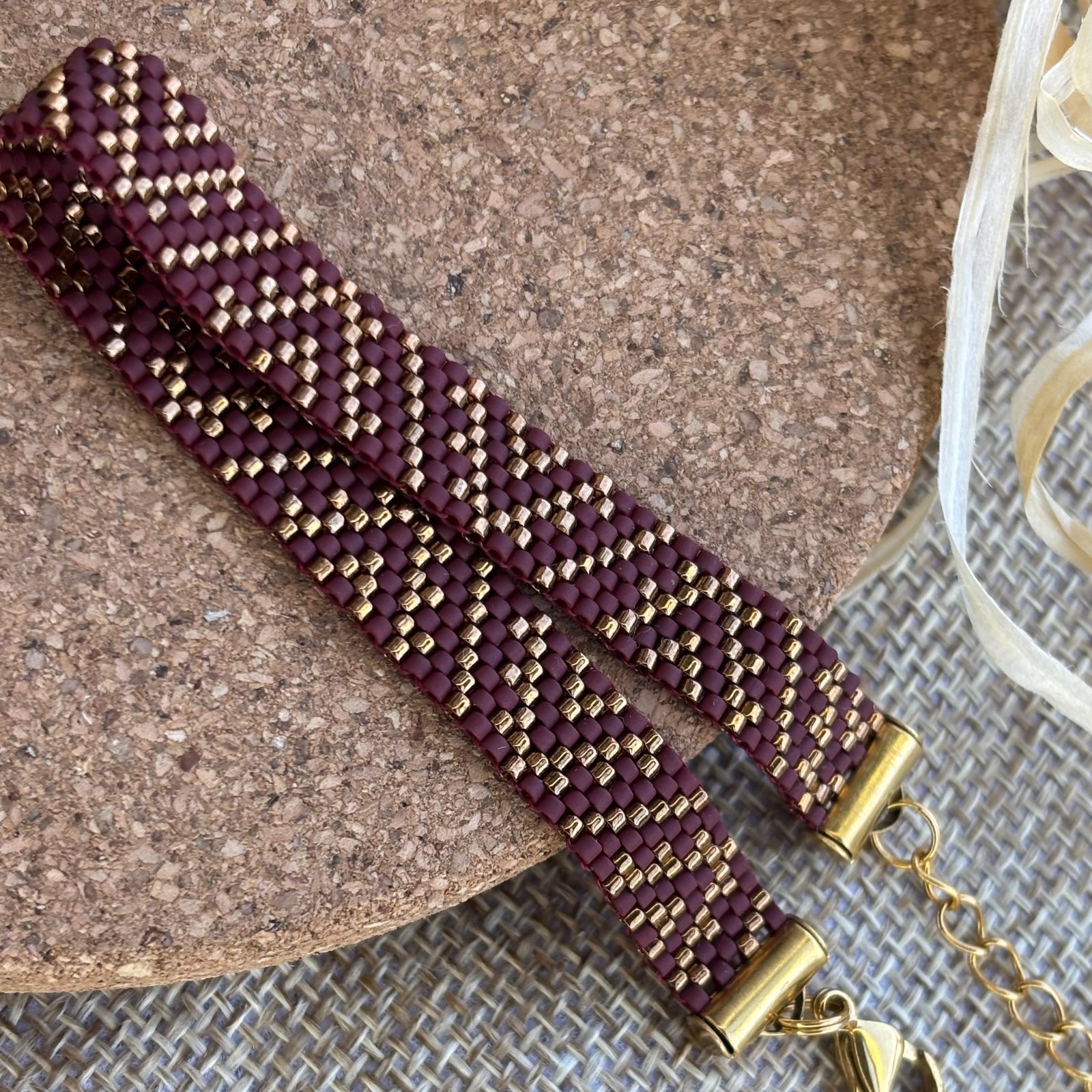 Geometric Beaded Bracelet
